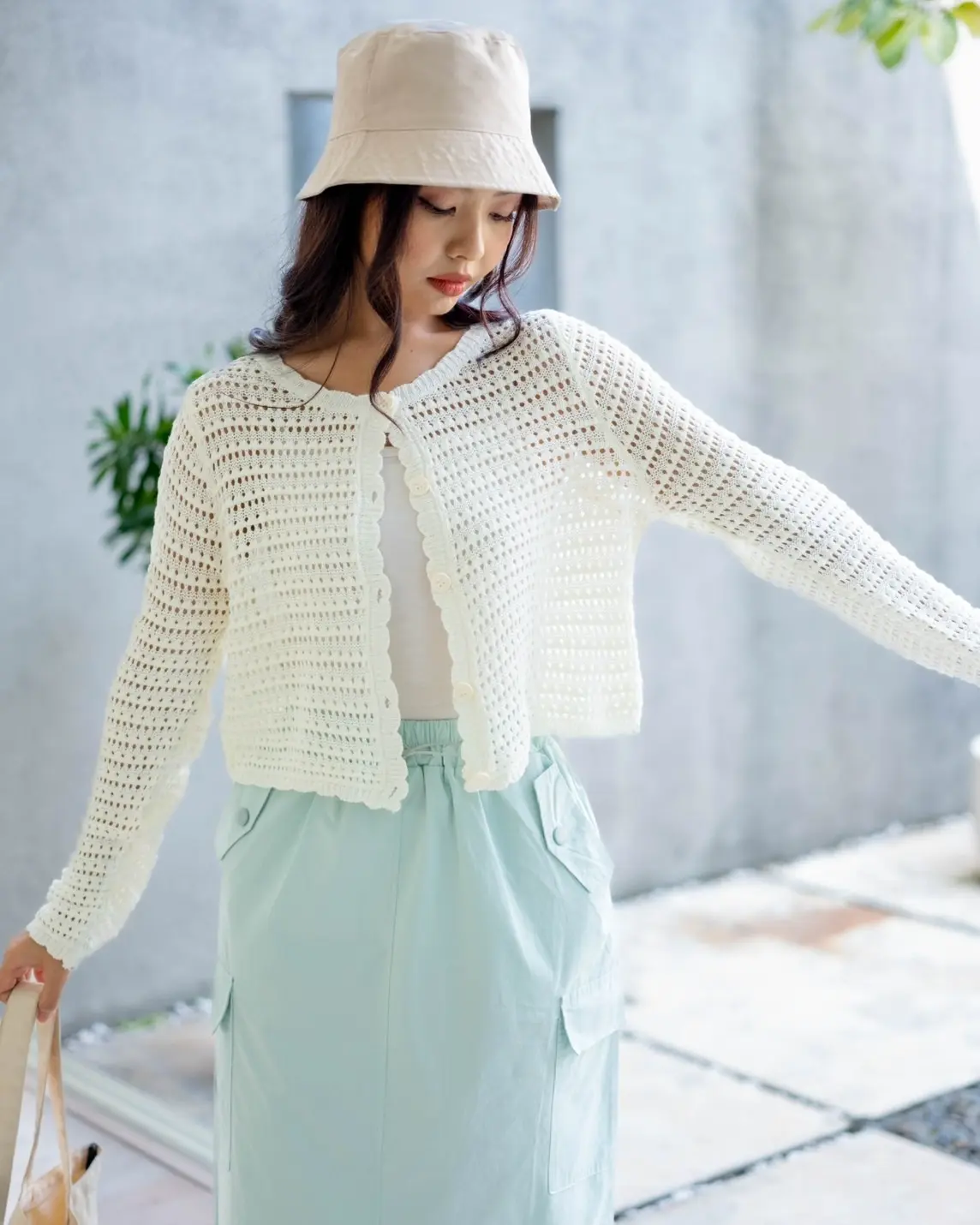 Anya Cardigan Broken White - Image 2