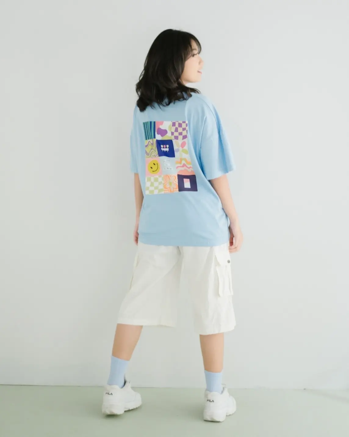 Positive Mind T-Shirt Sky Blue - Image 3