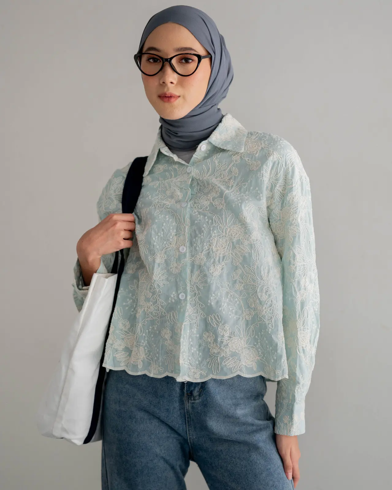 Oenzi Shirt Kode 234A / 9060 Mint - Image 2