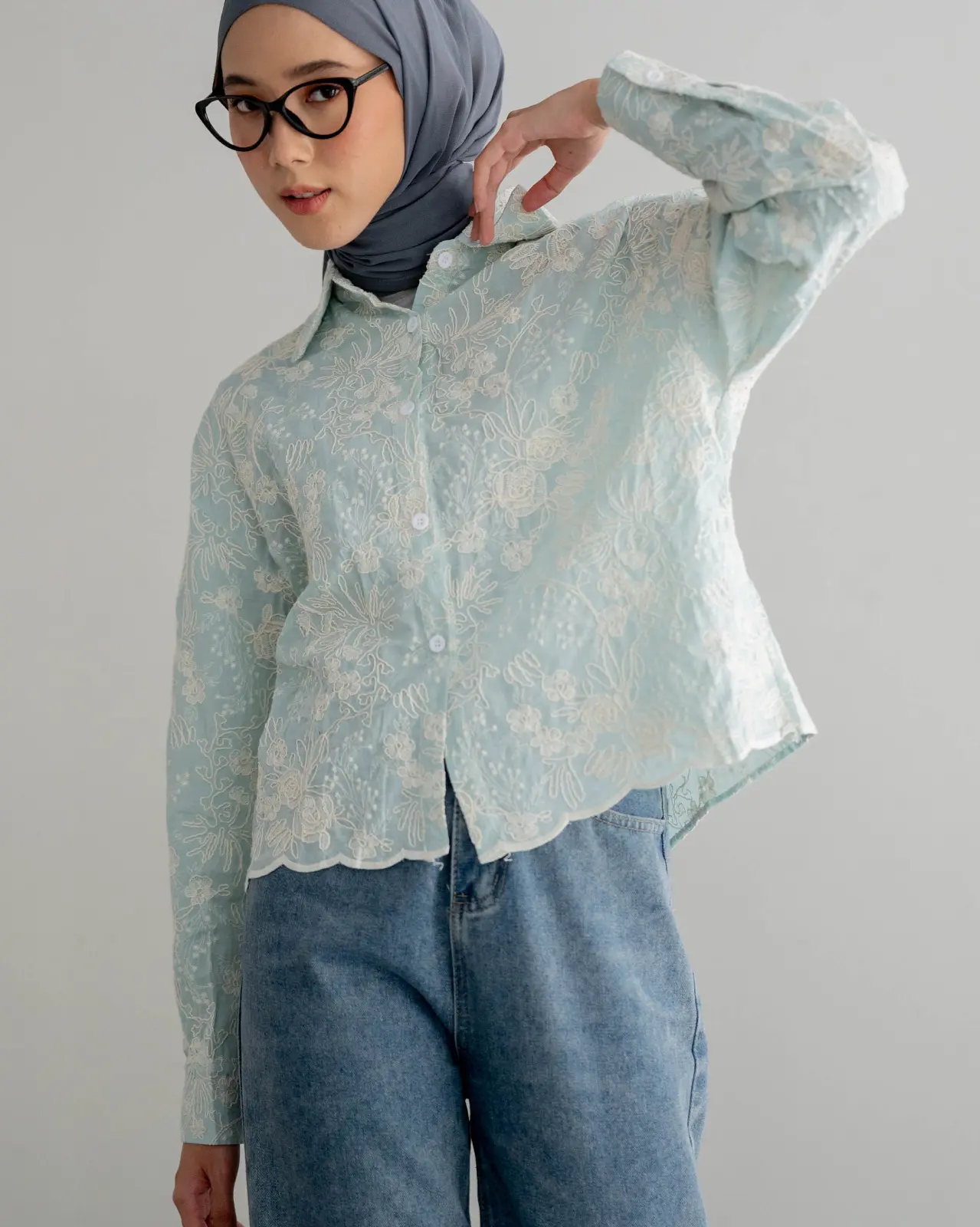 Oenzi Shirt Kode 234A / 9060 Mint
