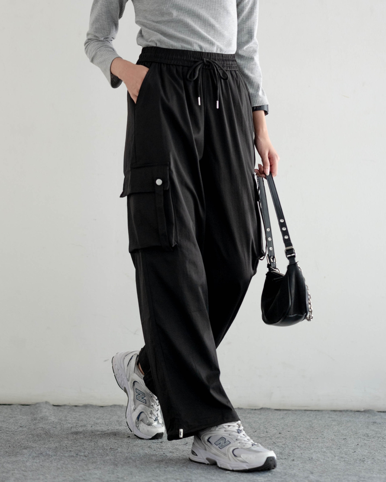 Gaela Cargo Pants Kode 161A Black