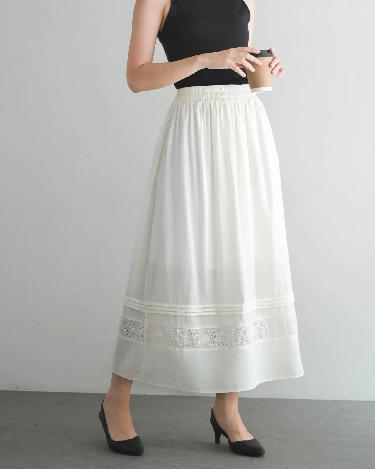 Zowiya Skirt Kode 478 Ivory - Image 3