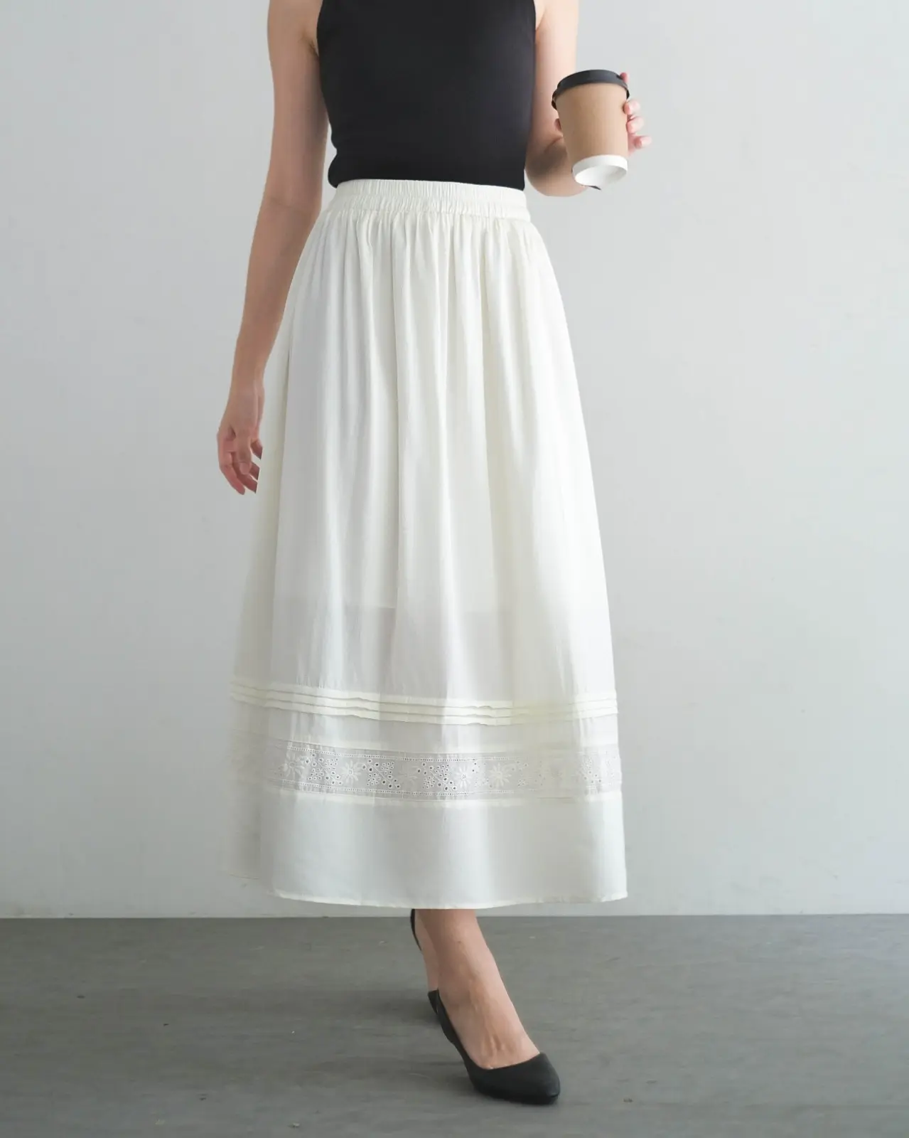 Zowiya Skirt Kode 478 Ivory - Image 2