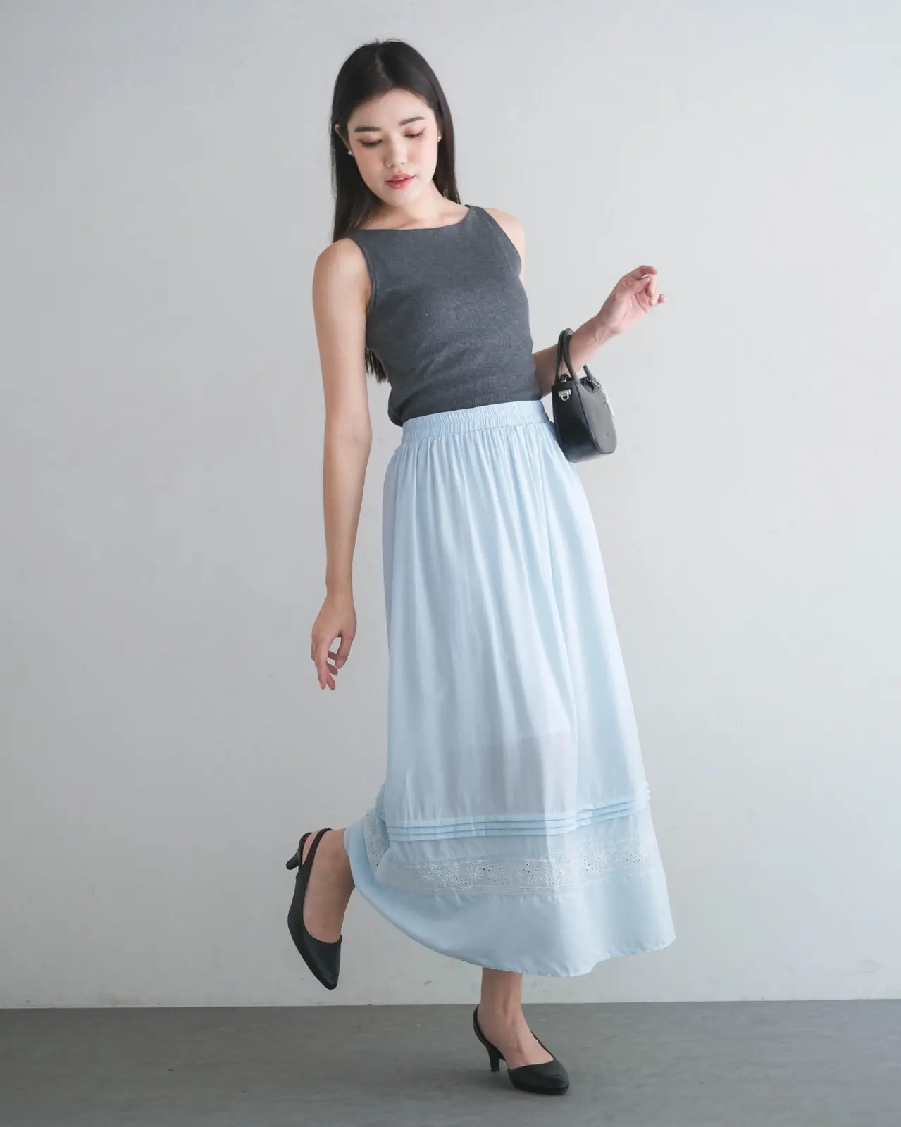 Zowiya Skirt Kode 478 Sky Blue - Image 2