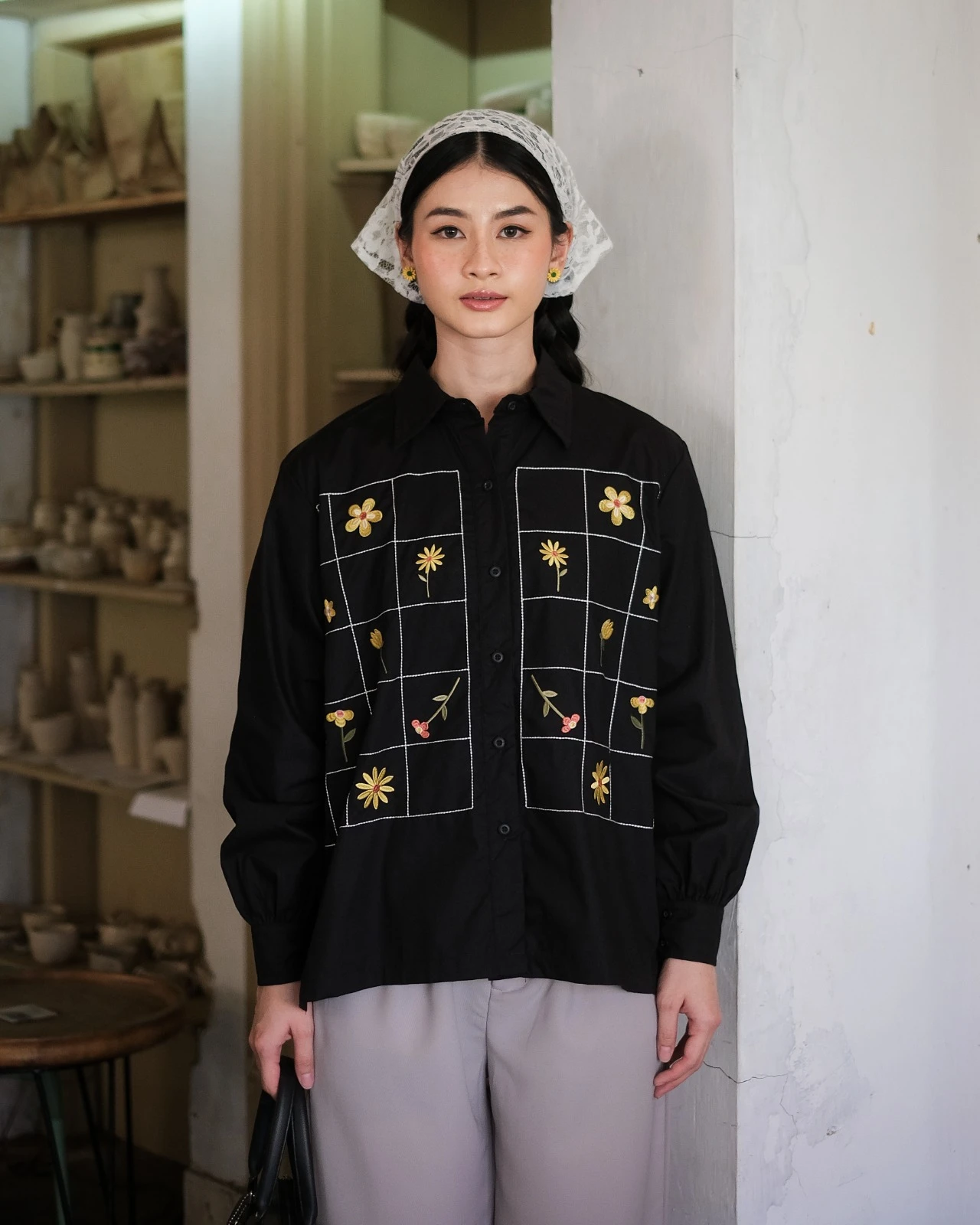 Alternative view of Rishi Shirt Black