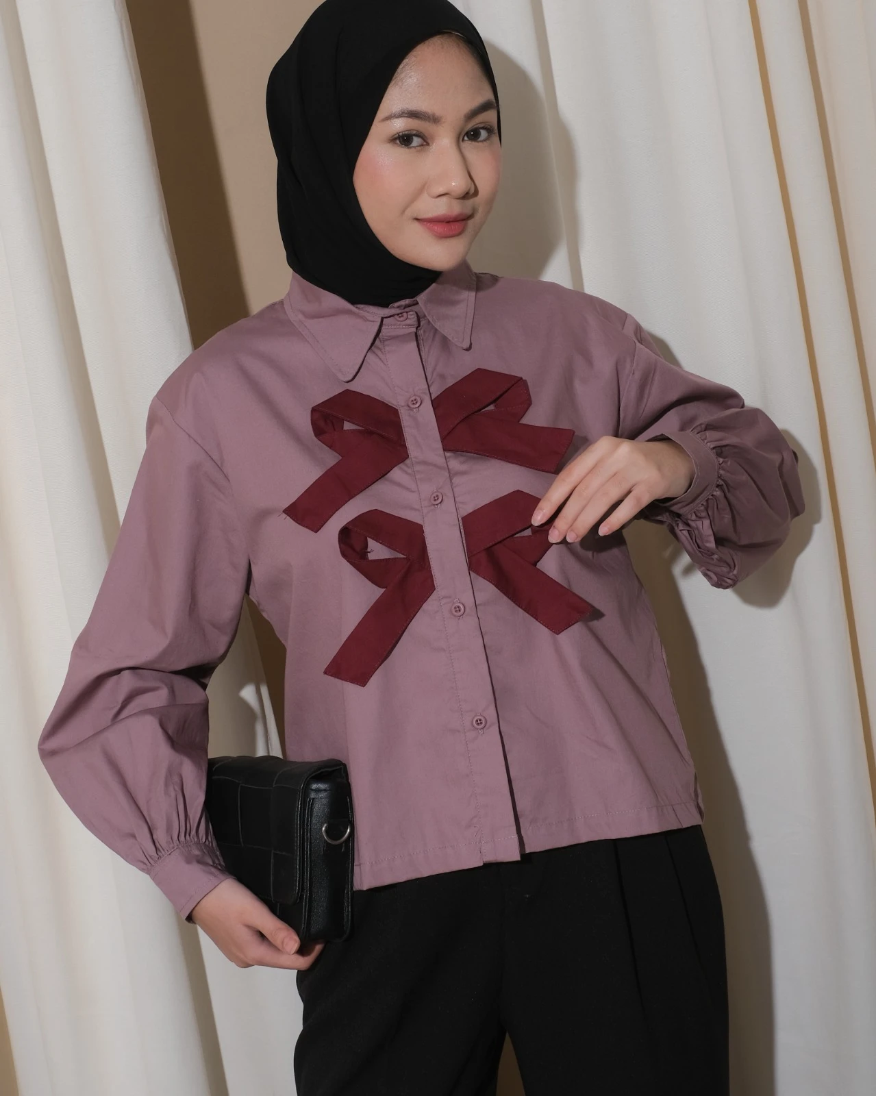 Soljin Shirt Mauve - Image 3