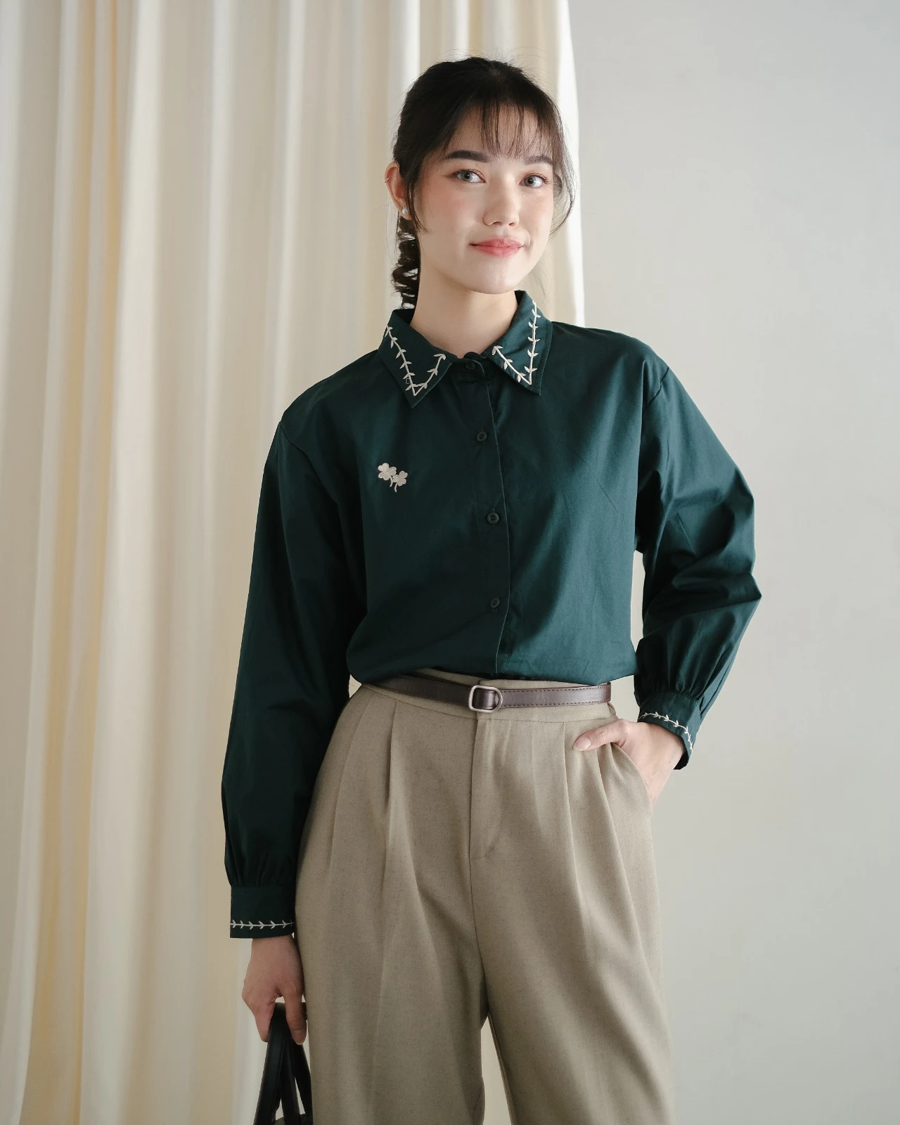 Vals Shirt Sage Green - Image 3