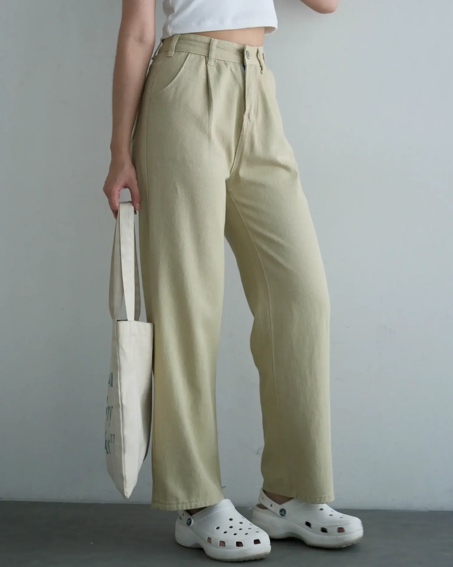 Zelina Denim Pants Kode 265A Cream - Image 3