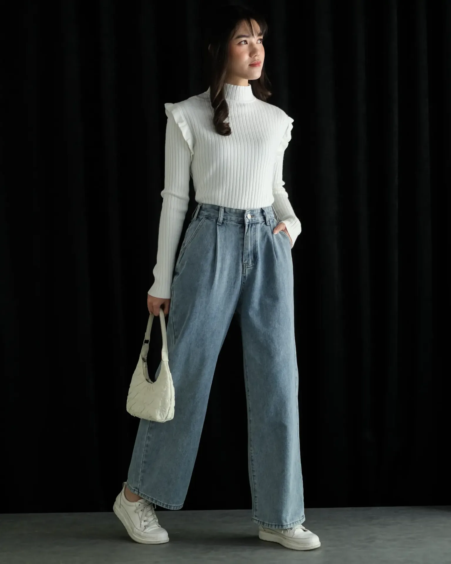 Zelina Denim Pants Kode 265A Light Blue - Image 3