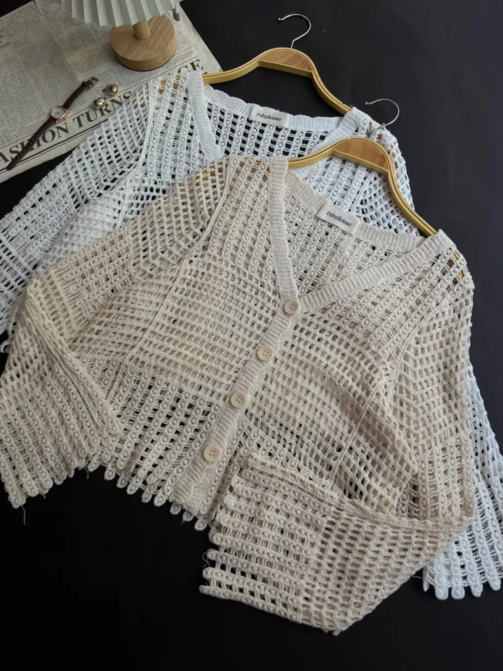 Ghazia Cardigan Kode 146B Ivory - Image 2