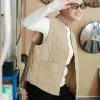 Biona Vest Kode 129B Khaki