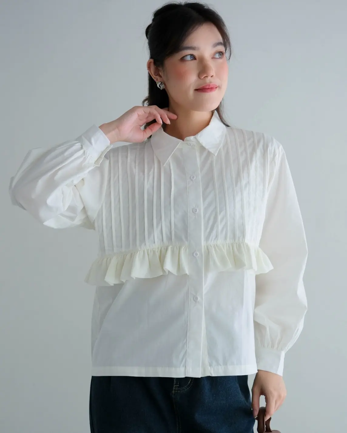 Delsi Shirt Broken White - Image 2