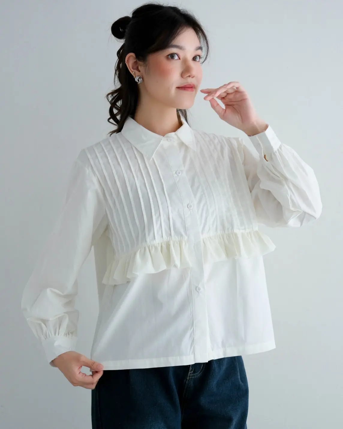 Delsi Shirt Broken White - Image 3