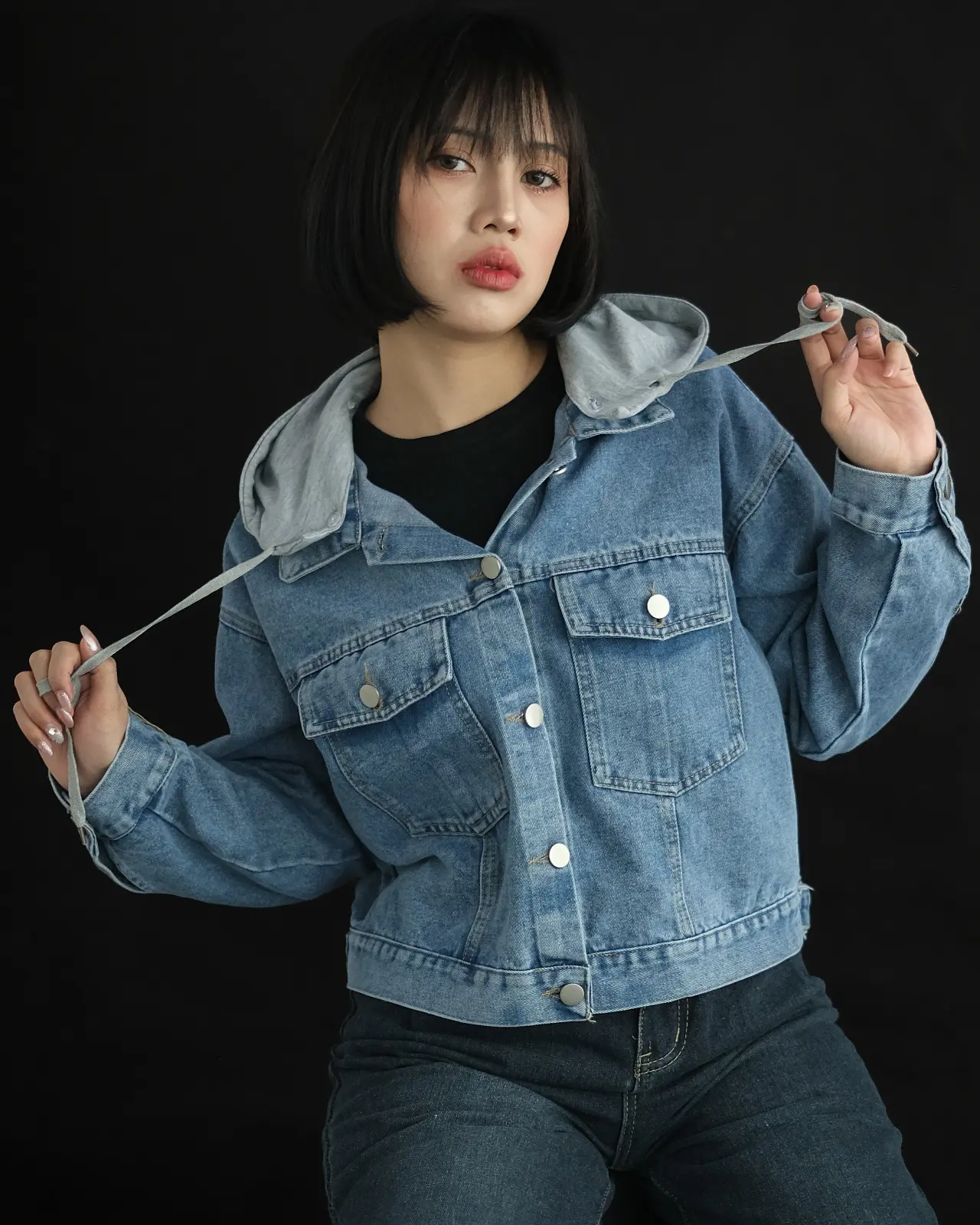 Devira Denim Jacket Kode 194B Light Blue - Image 3