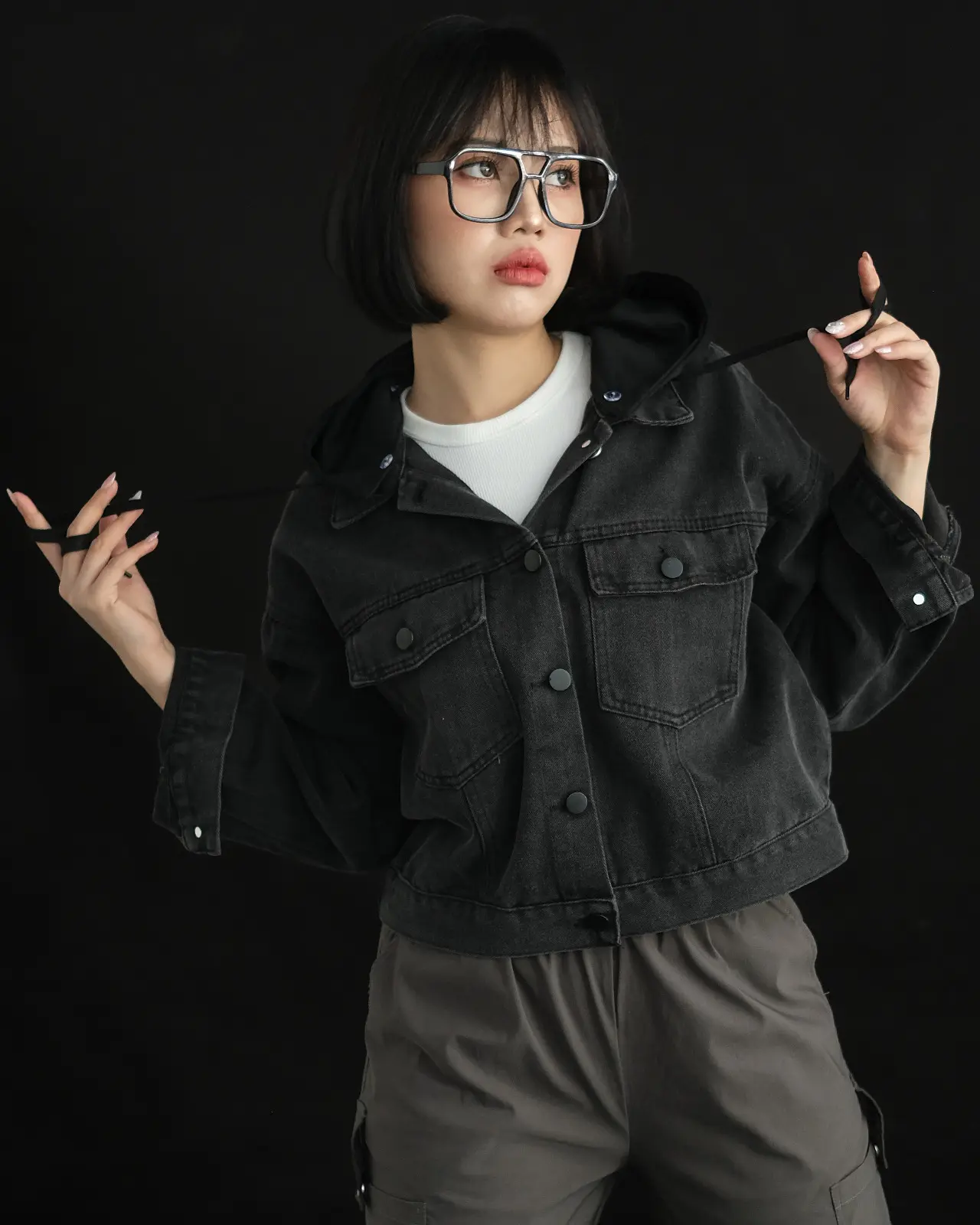 Devira Denim Jacket Kode 194B Misty Black