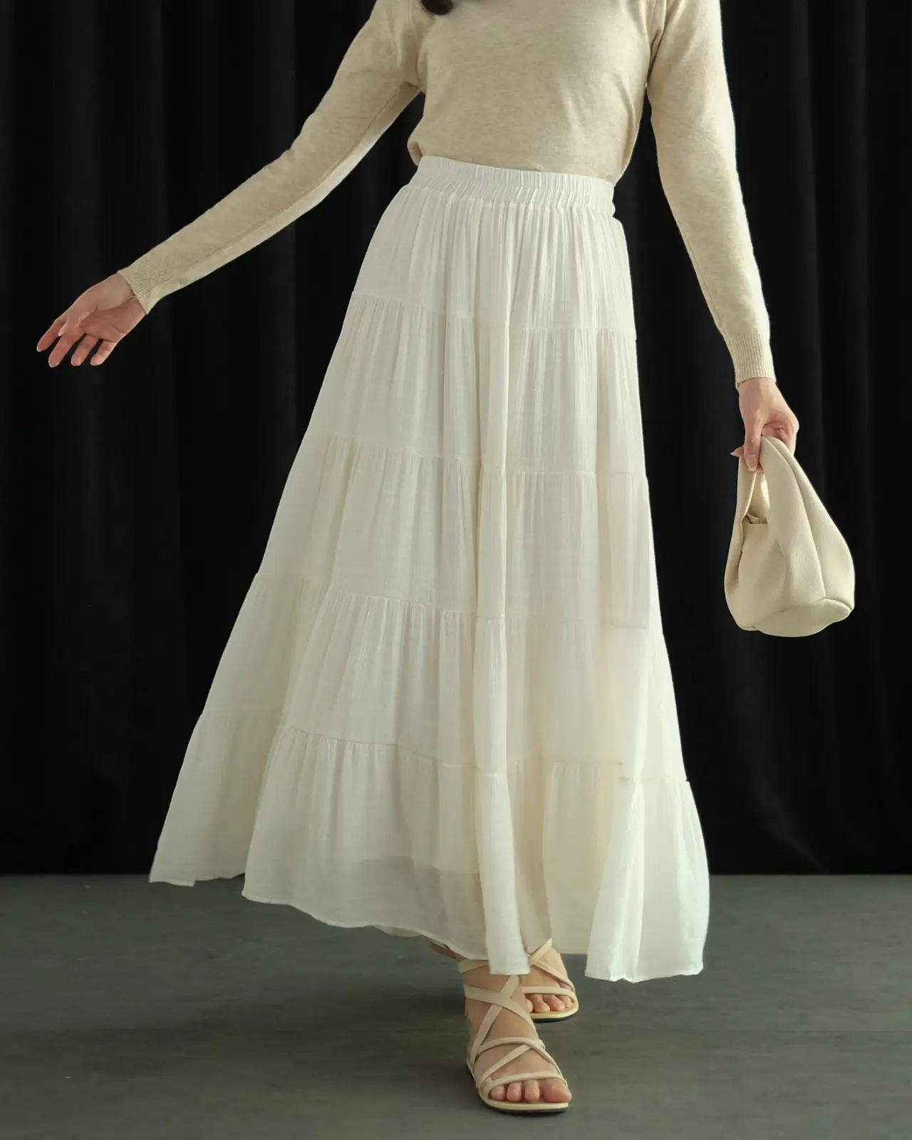 Evianne Skirt Kode 121B Ivory