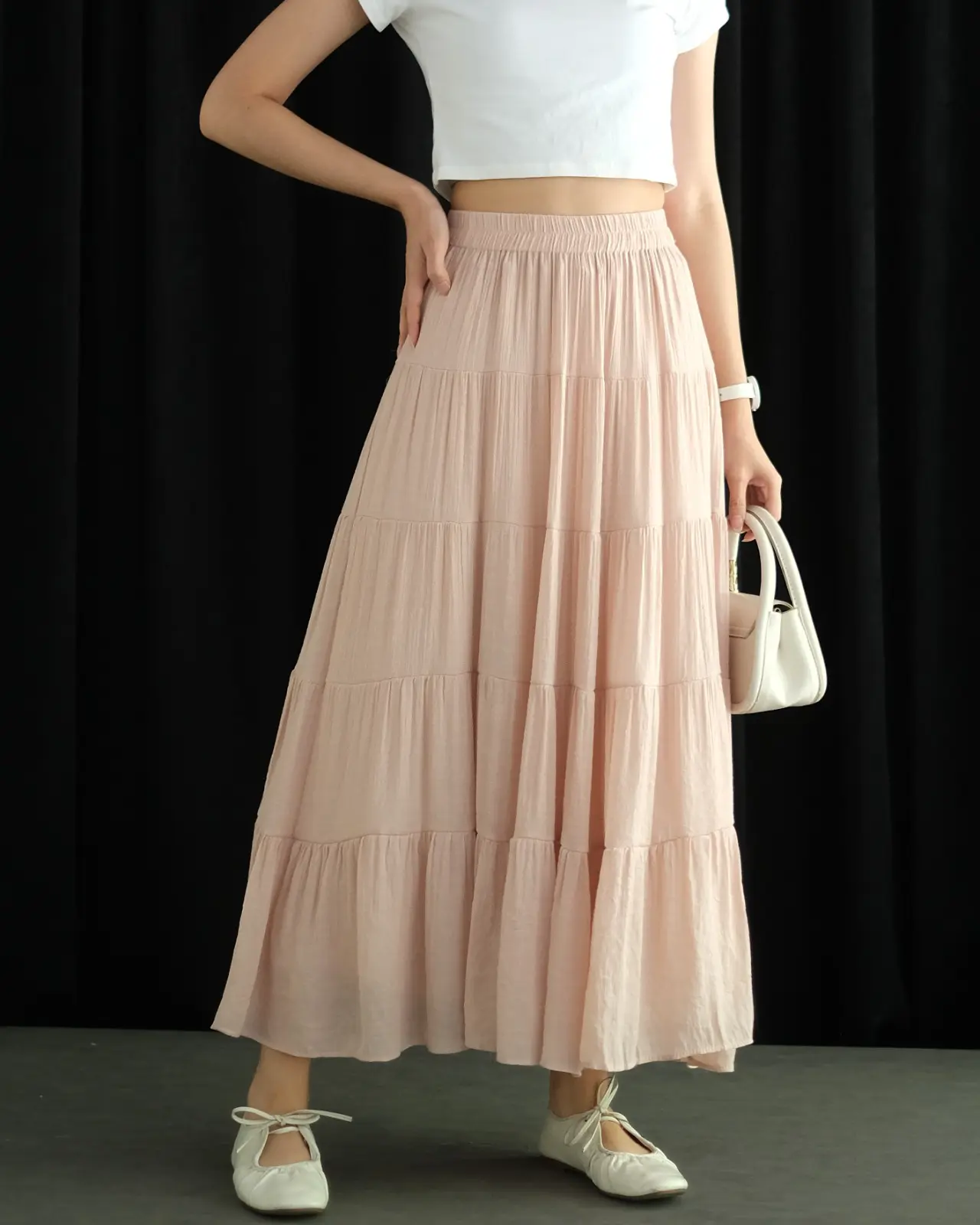 Evianne Skirt Kode 121B Pink