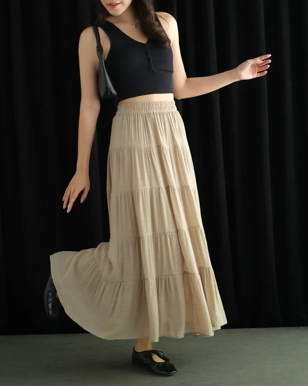 Evianne Skirt Kode 121B Khaki - Image 2