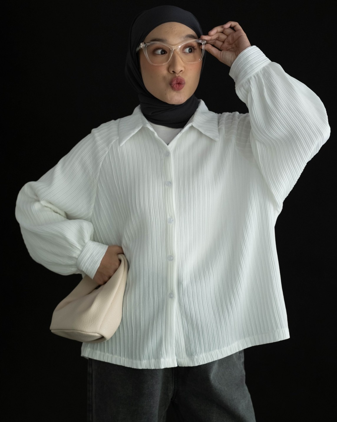 Farizka Shirt Kode 6426-2 Broken White