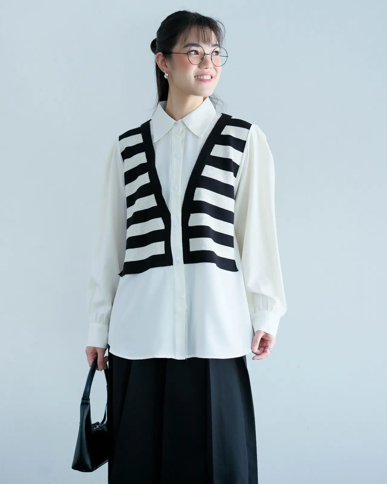 Hasna Shirt Kode 154B Ivory