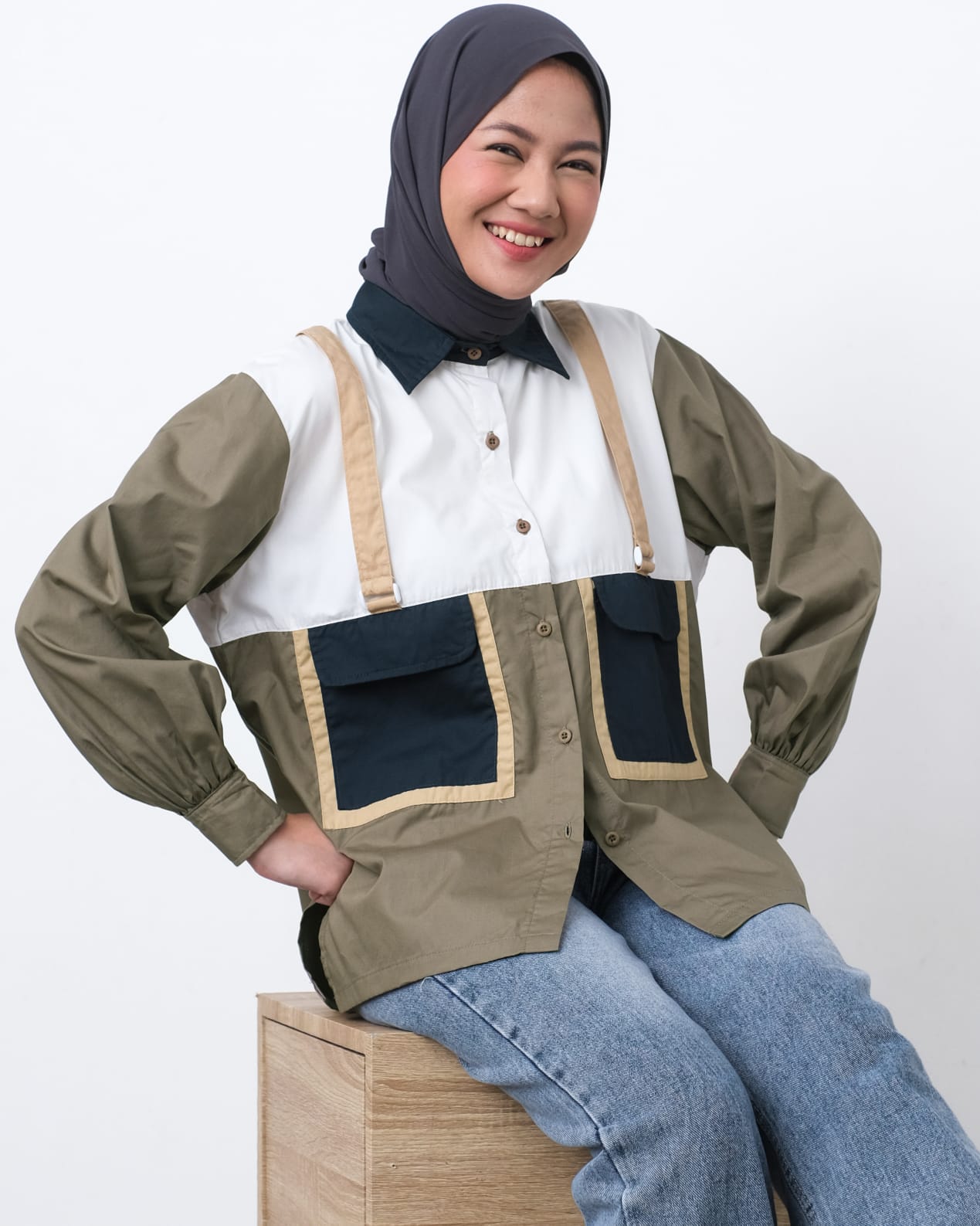 Jinji Shirt Broken White - Image 3