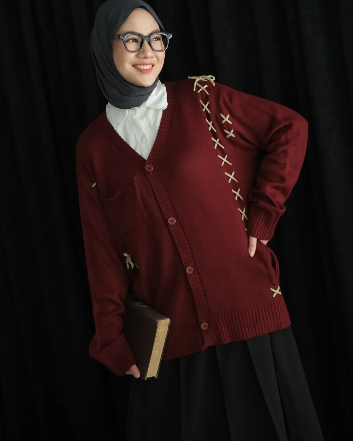 Jorja Cardi Maroon - Image 2