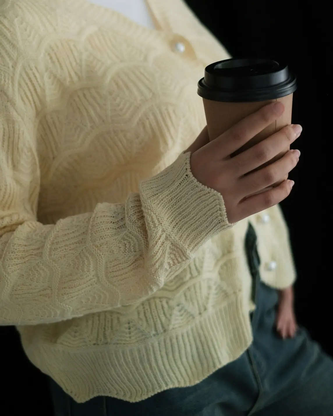 Kyrie Cardigan Kode 142A Ivory - Image 4