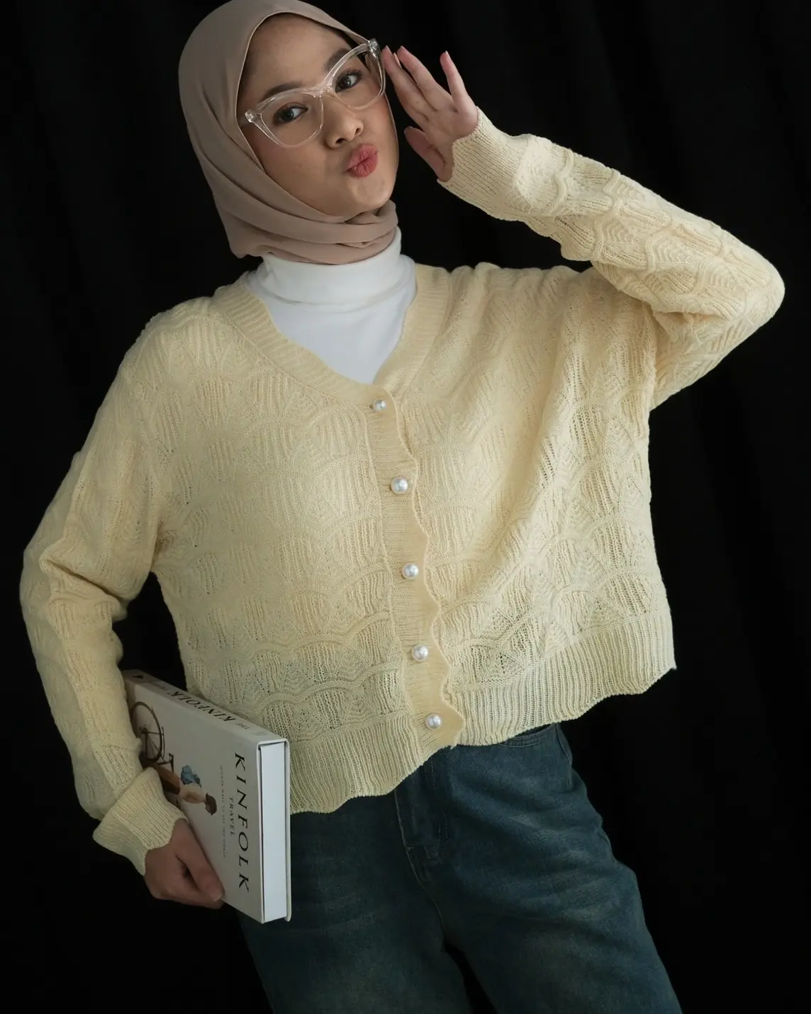 Kyrie Cardigan Kode 142A Ivory - Image 2