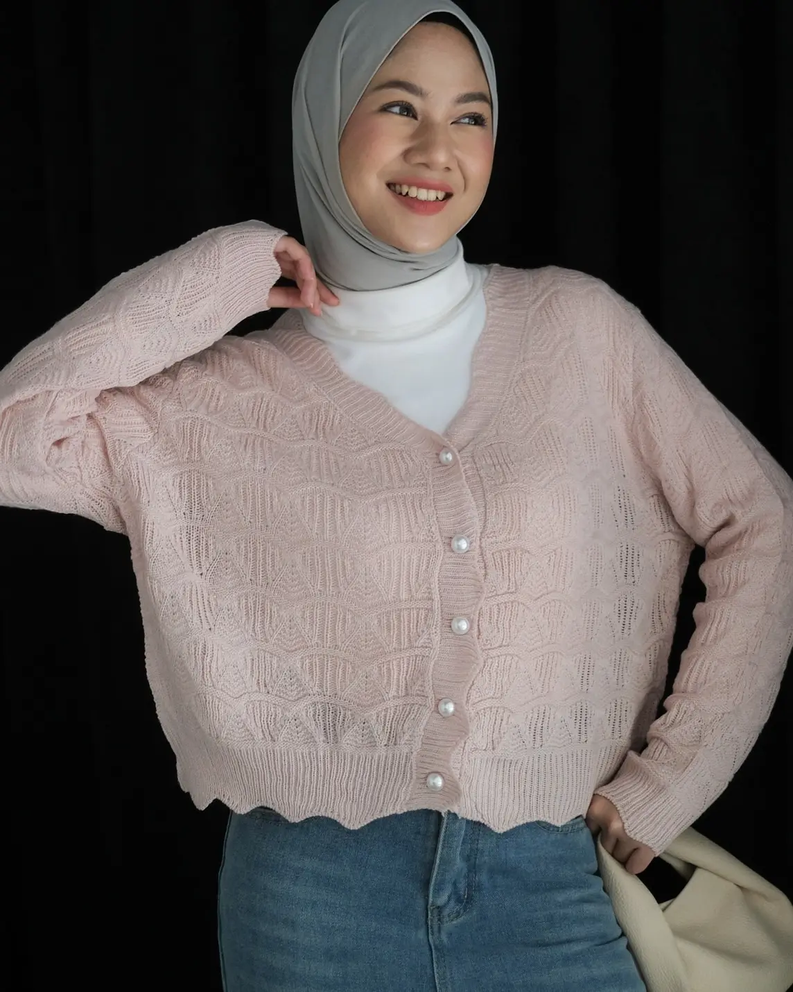 Kyrie Cardigan Kode 142A Pink