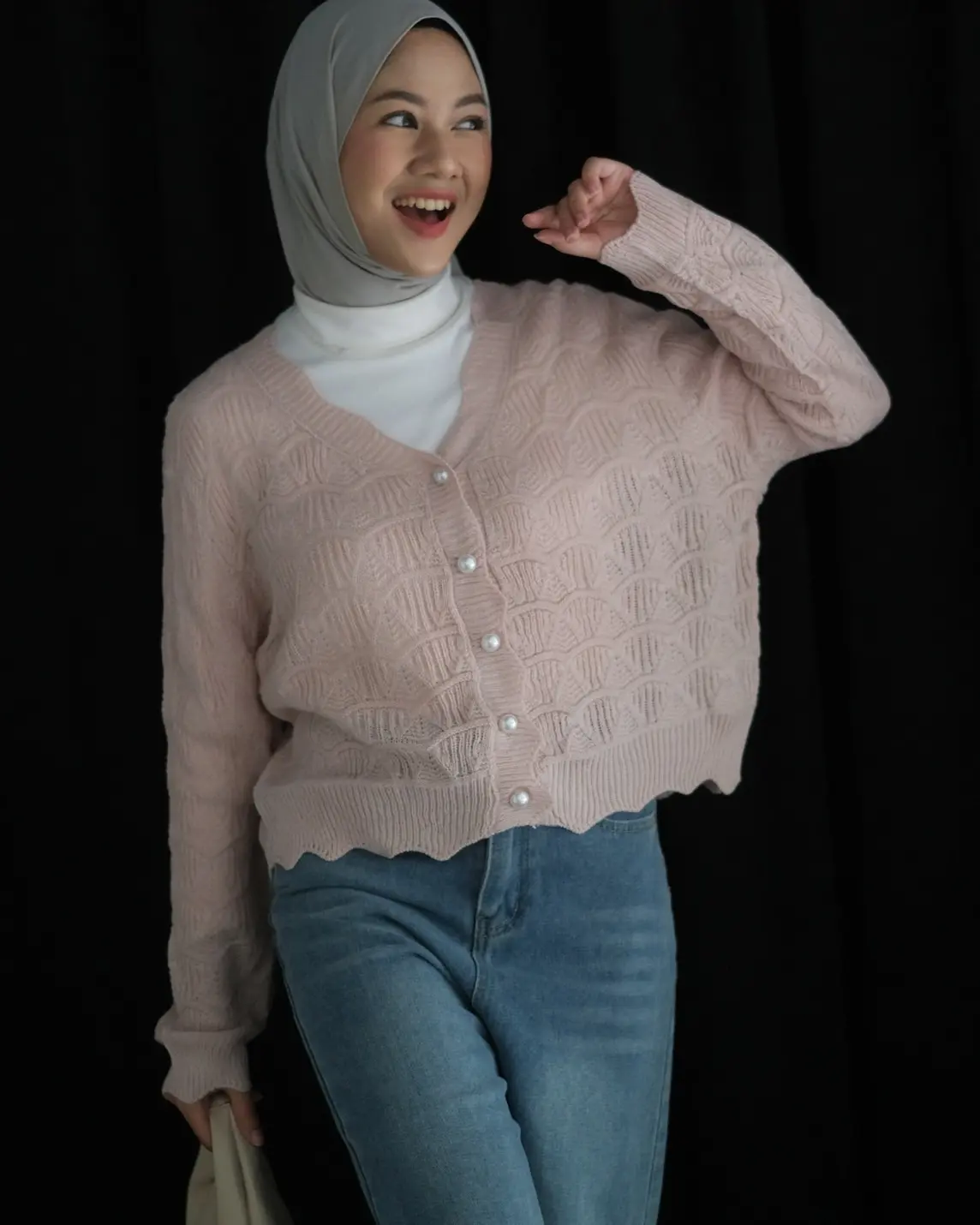 Kyrie Cardigan Kode 142A Pink - Image 3