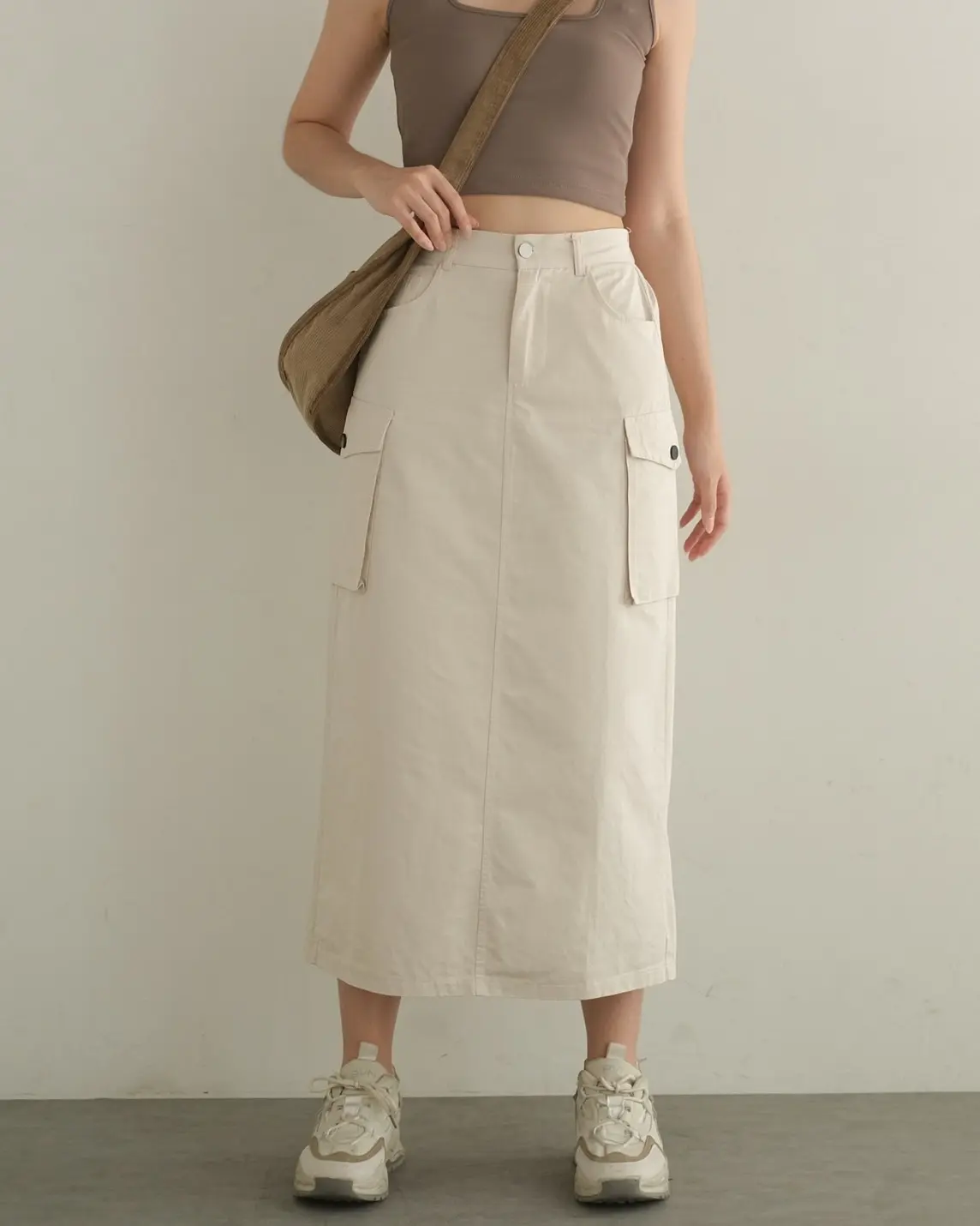 Laiba Cargo Skirt Kode 118B/5528 Cream - Image 2