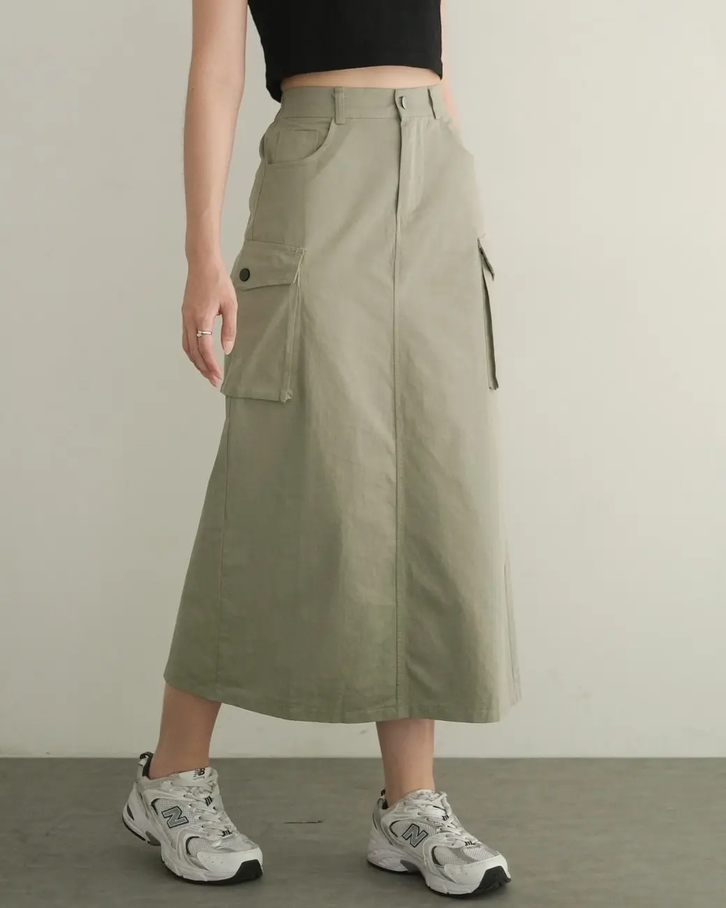 Laiba Cargo Skirt Kode 118B/5528 Sage Green