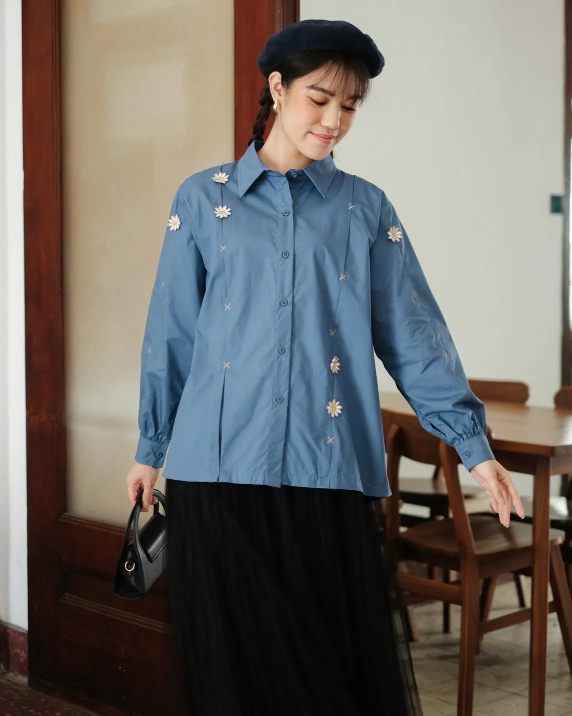 Lilian Shirt Blue - Image 3