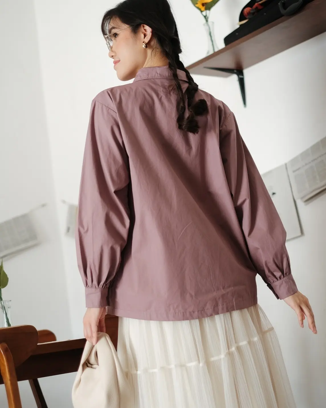 Lilian Shirt Mauve - Image 4