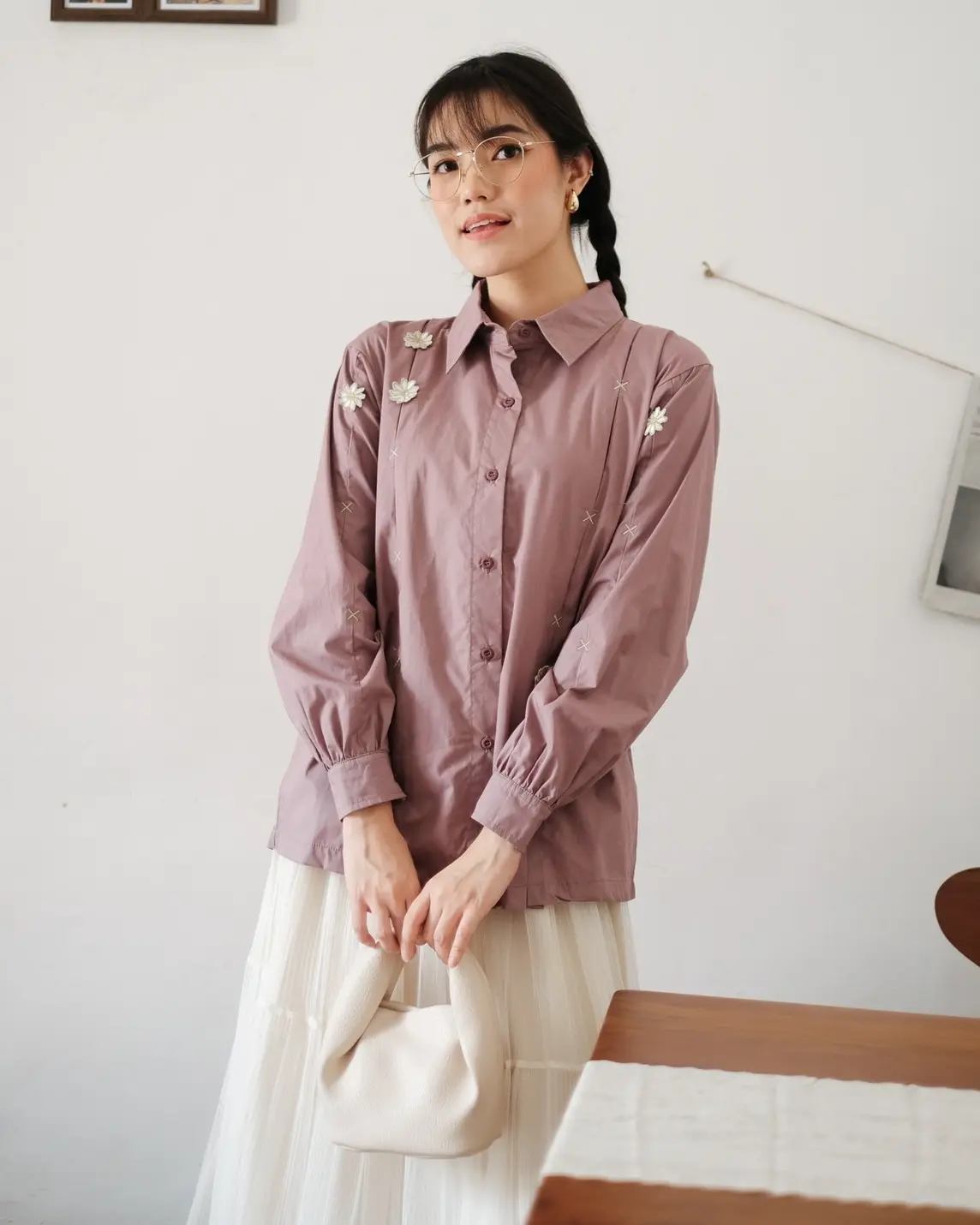 Lilian Shirt Mauve - Image 3
