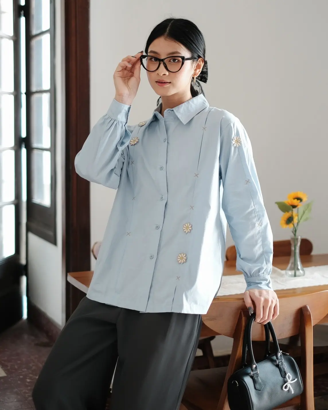 Alternative view of Lilian Shirt Sky Blue