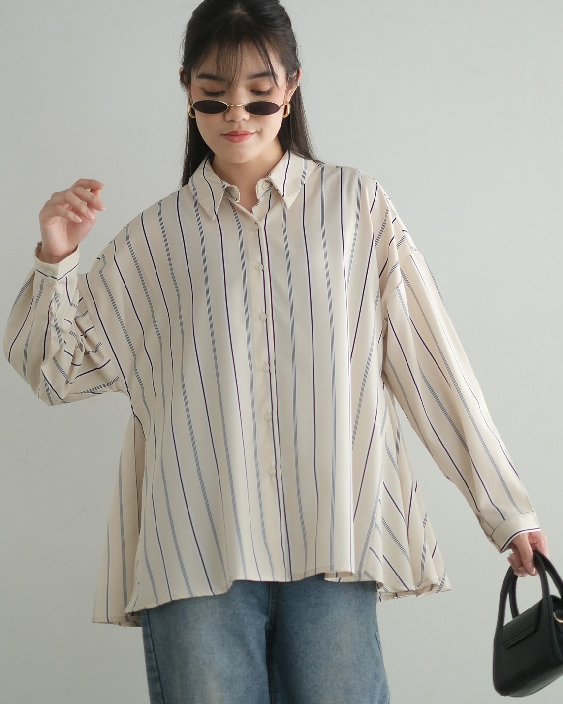 Luxa Stripe Shirt Kode 20242 Cream - Image 3