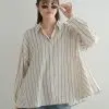 Luxa Stripe Shirt Kode 20242 Cream