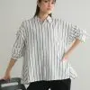 Luxa Stripe Shirt Kode 20242 Broken White
