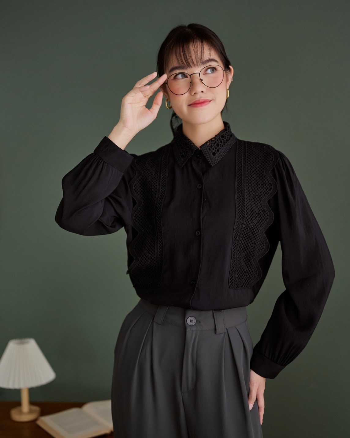 Marley Shirt Kode 139B Black