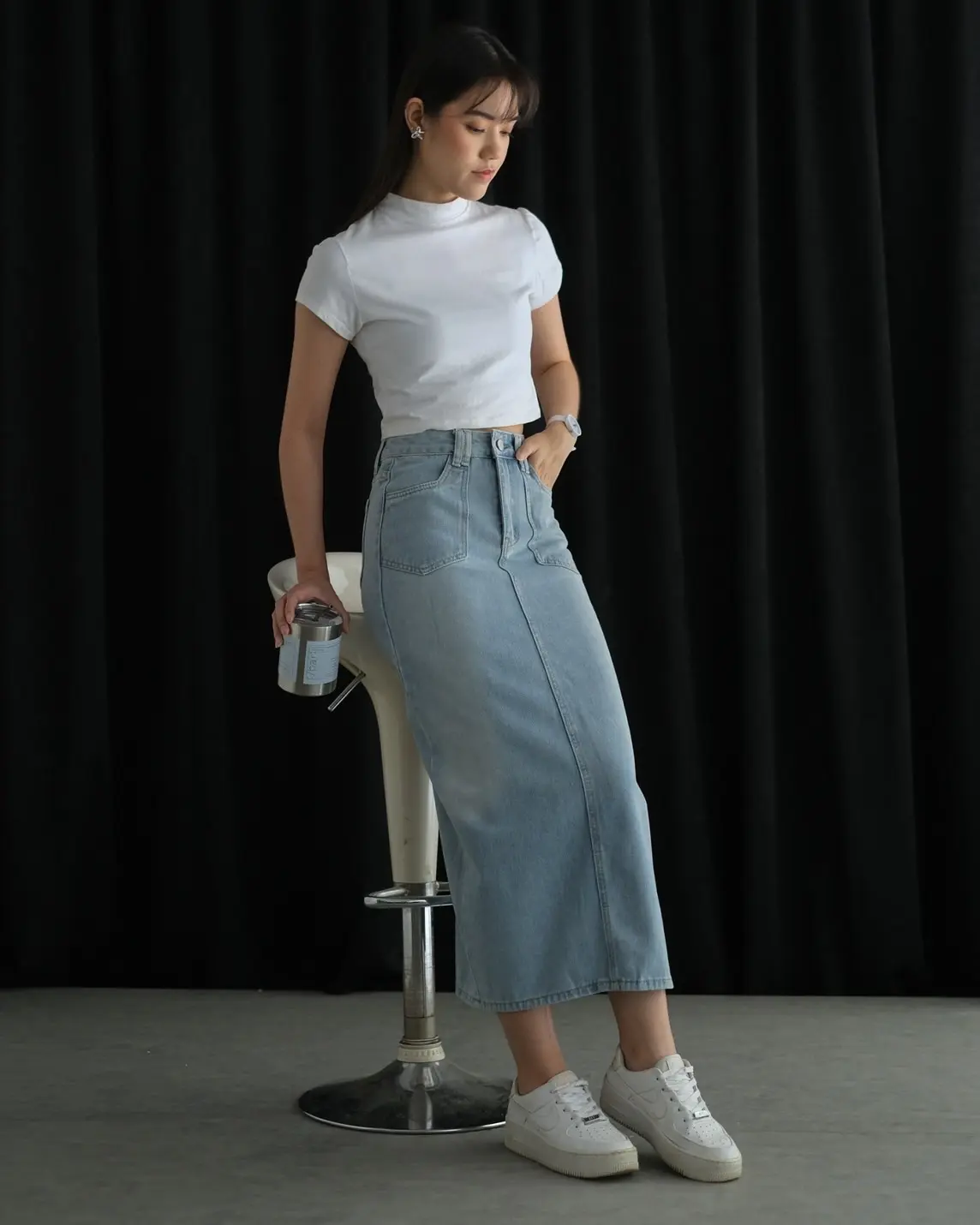 Meryl Denim Skirt Kode 168B - Image 3