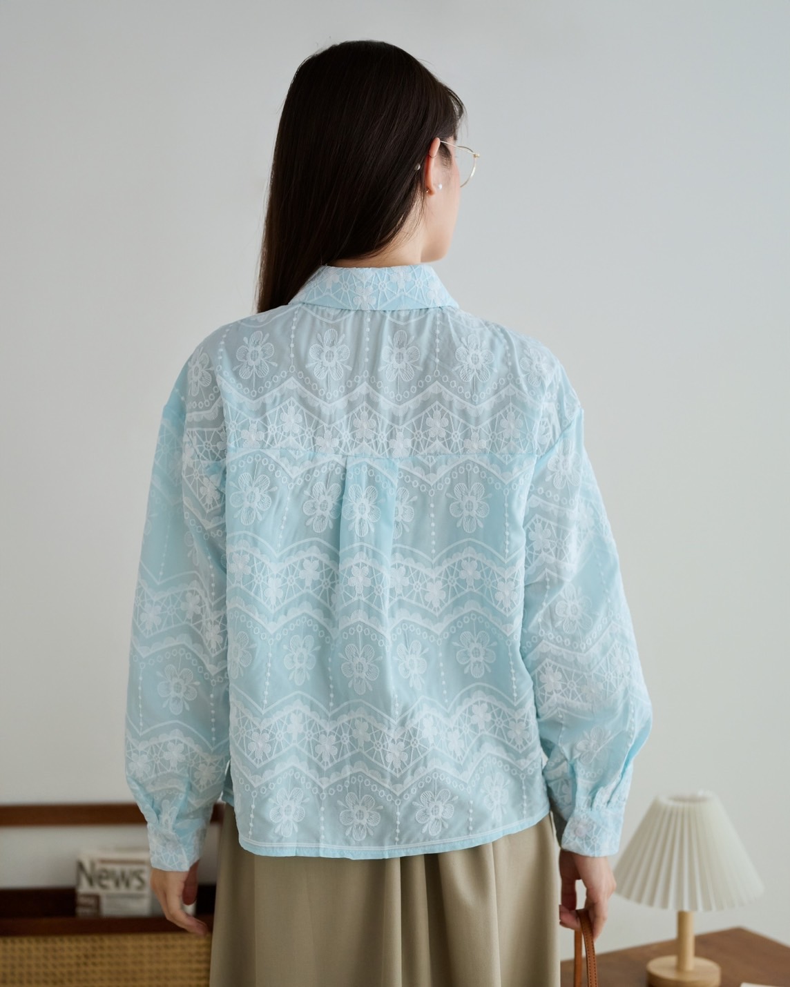 Shanza Shirt Kode 138B Blue - Image 4