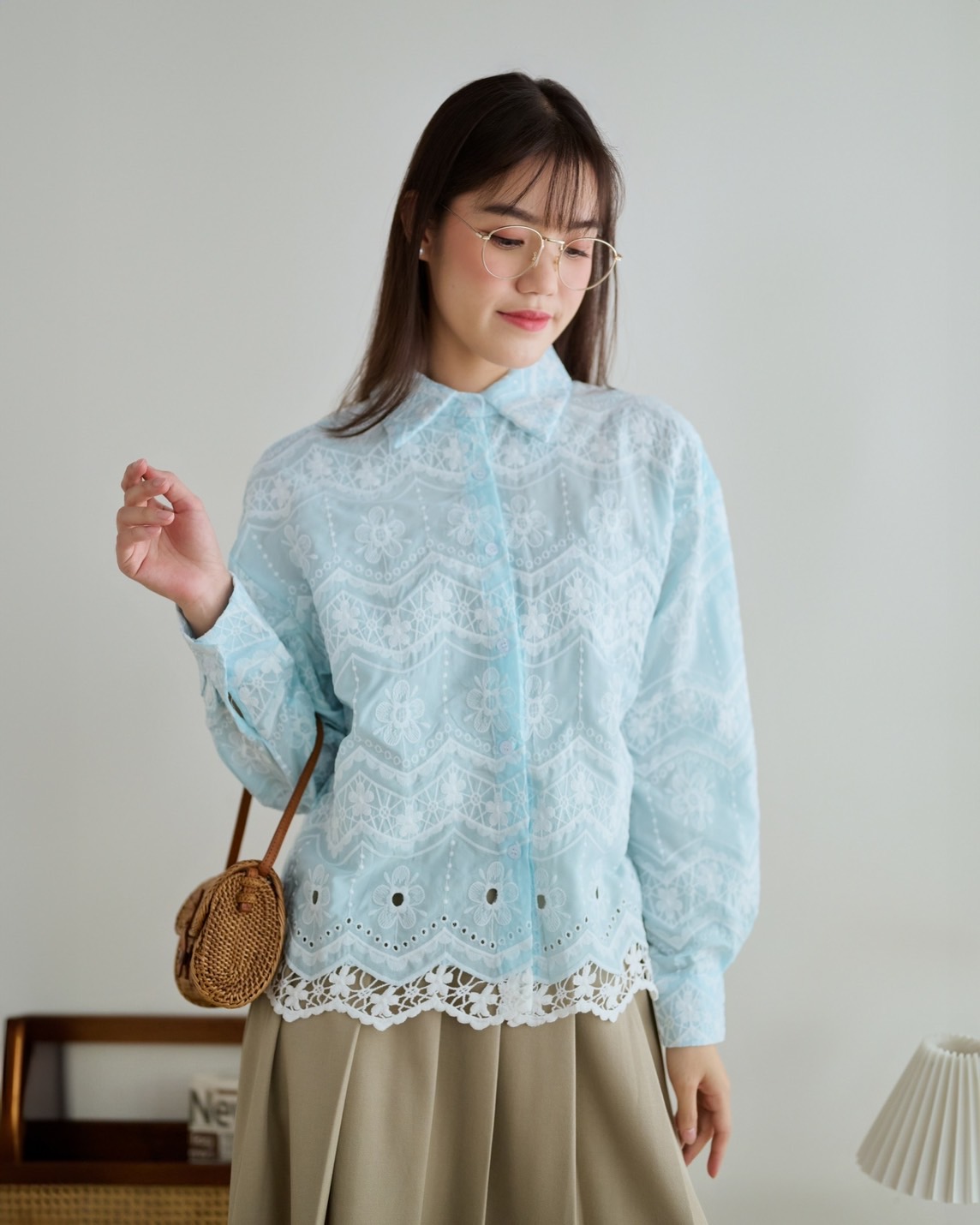 Shanza Shirt Kode 138B Blue