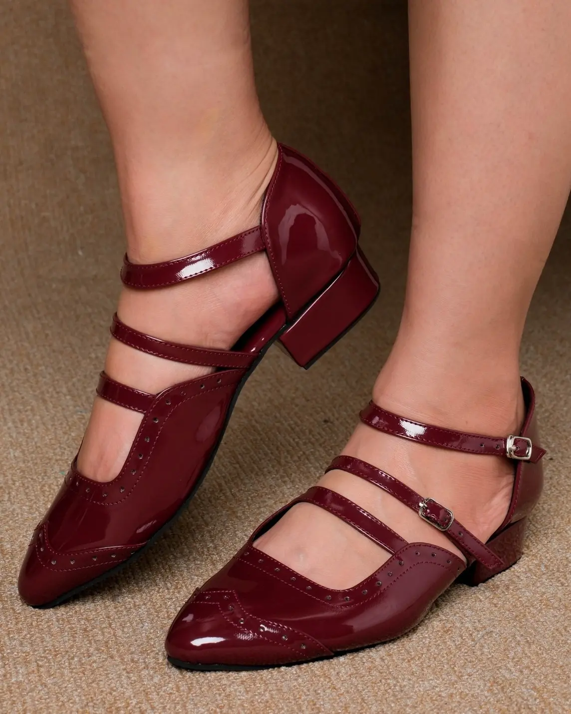Sheldon Shoes Burgundy - Image 2
