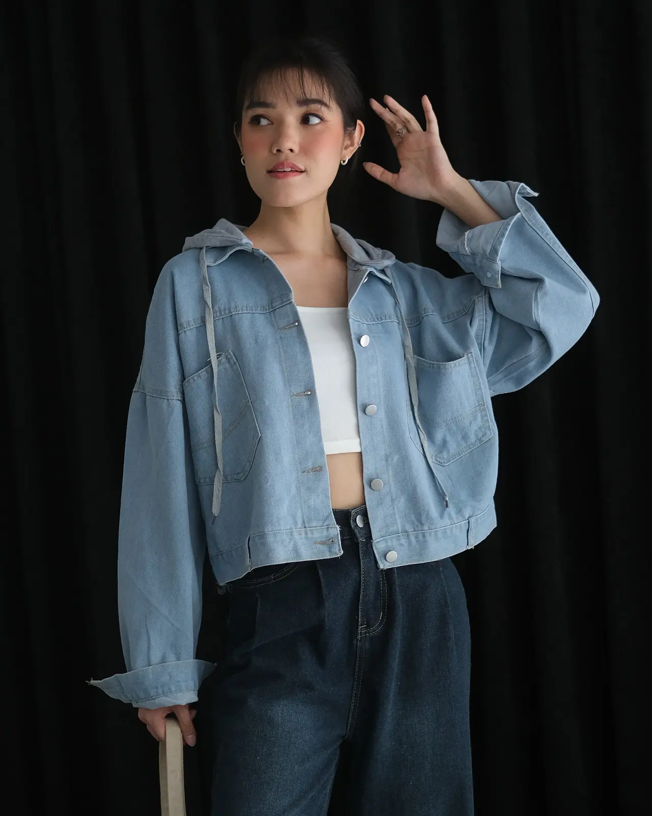 Unirka Denim Jacket Kode 161B Light Blue - Image 2