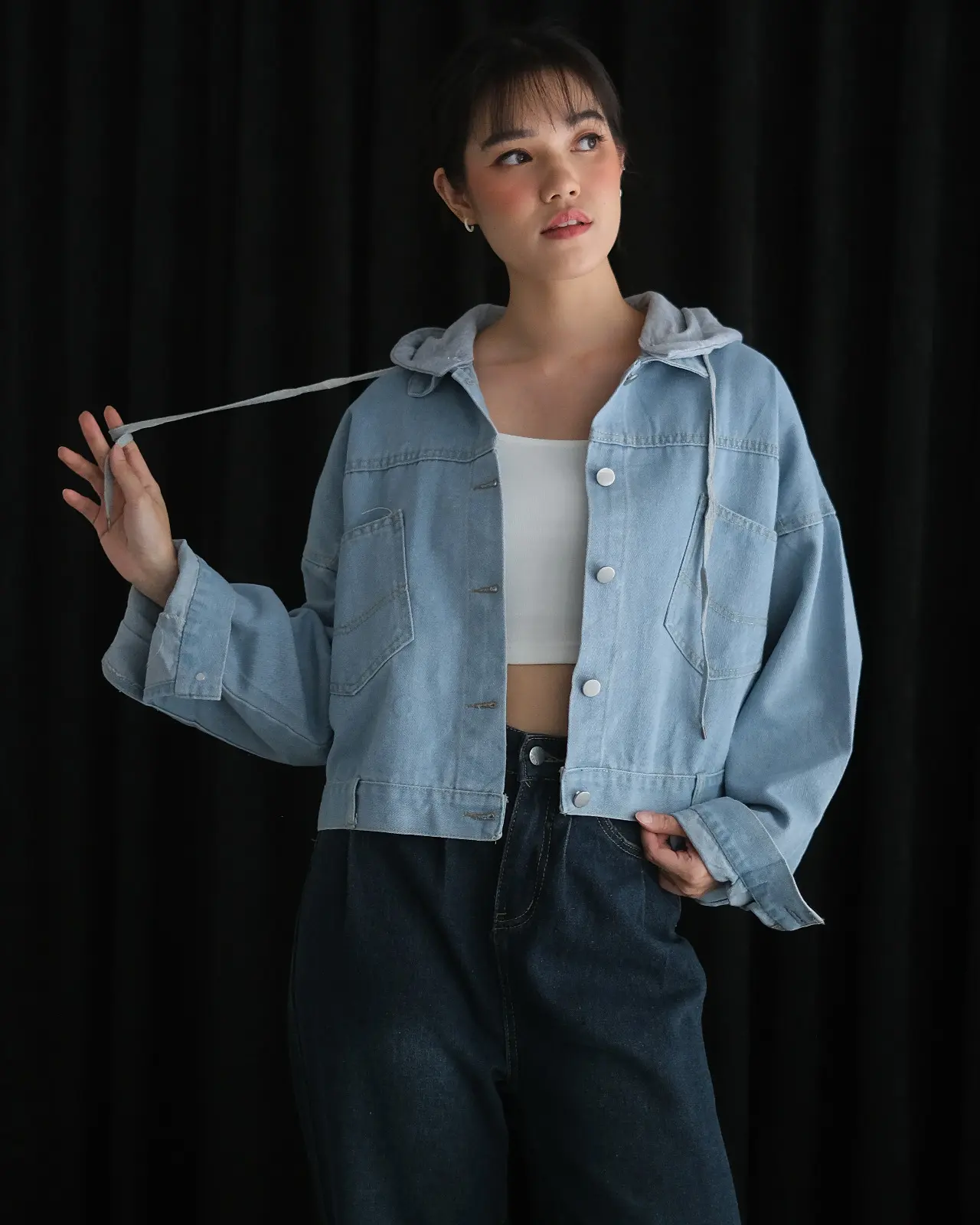 Unirka Denim Jacket Kode 161B Light Blue - Image 4
