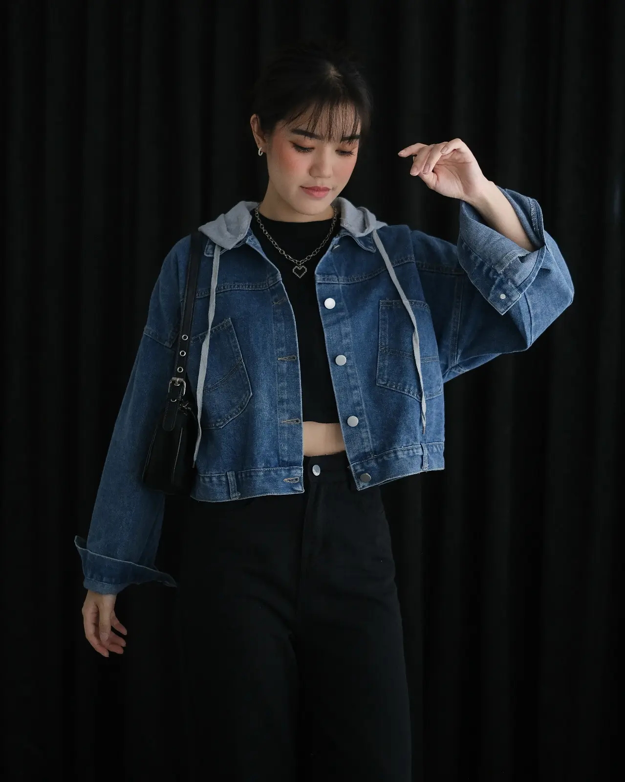 Unirka Denim Jacket Kode 161B Dark Blue - Image 3