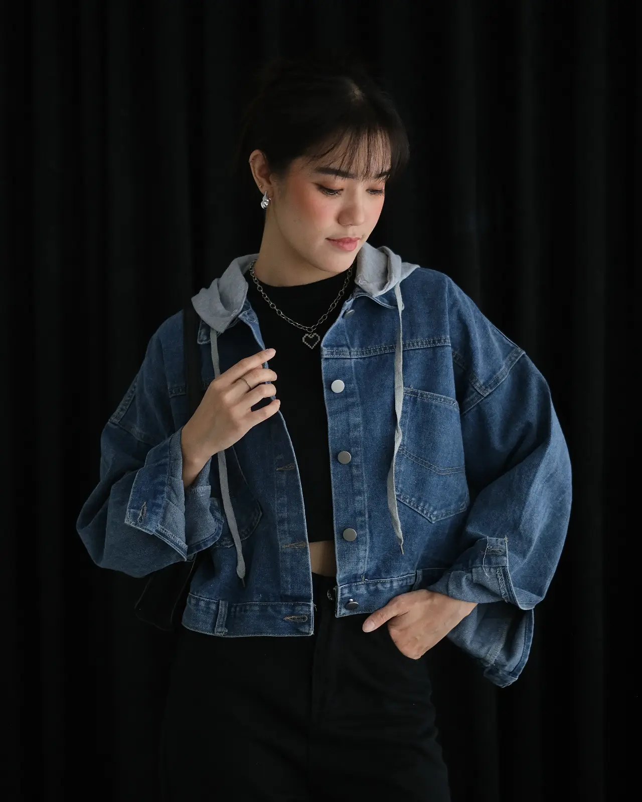 Unirka Denim Jacket Kode 161B Dark Blue - Image 2