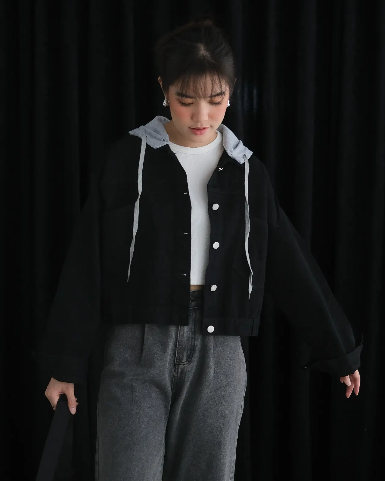 Unirka Denim Jacket Kode 161B Black - Image 4