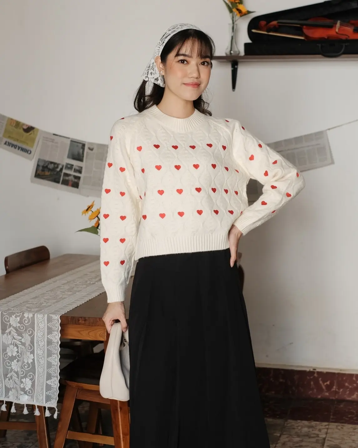 Vasyla Longsleeve Kode 174B Ivory - Image 2